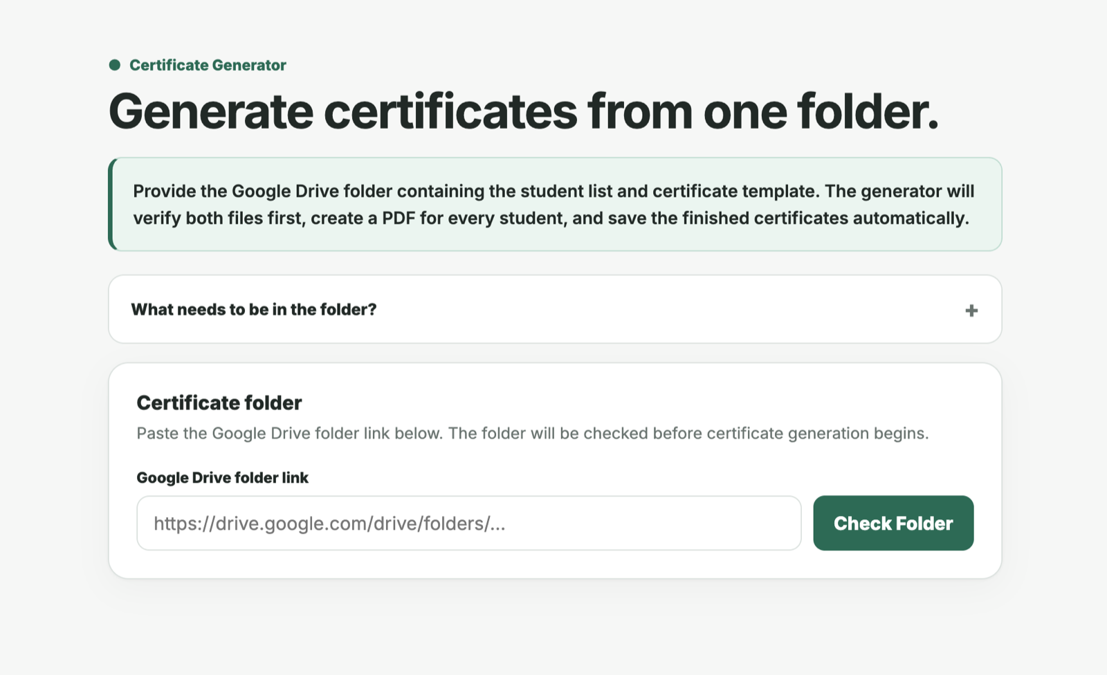 Certificate Automation System